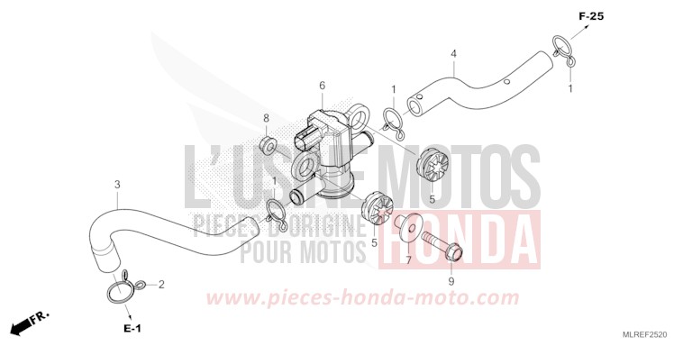 AIR INJECTION SOLENOID VALVE for Hornet 500 GRAND PRIX RED (R380) from 2024